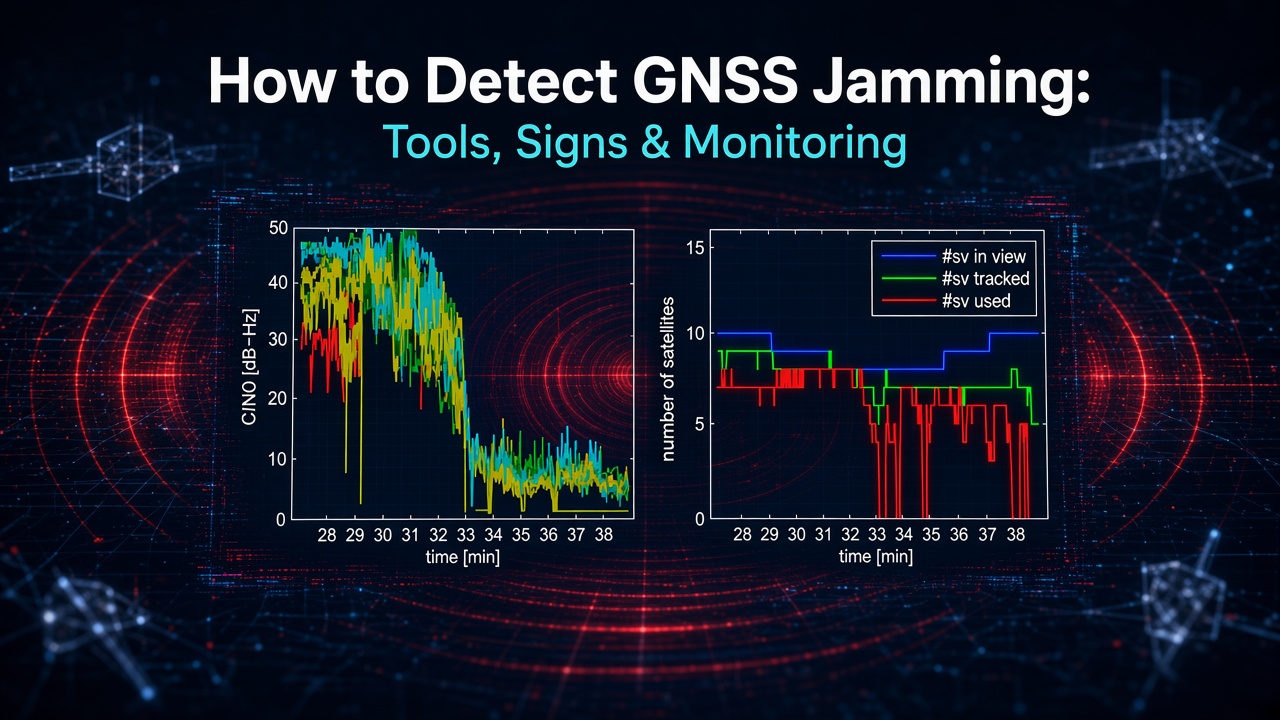 How to Detect GNSS Jamming: Tools, Signs & Monitoring
